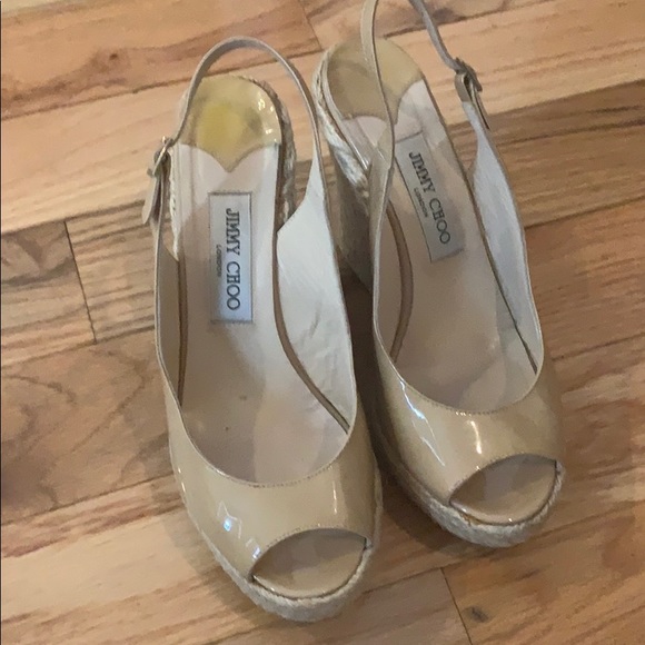 Jimmy Choo Shoes - Jimmy Choo Beige Wedge